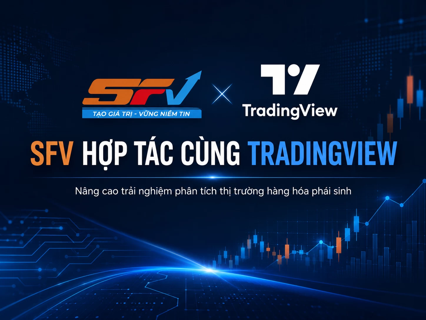 SFV tích hợp biểu đồ TradingView nhằm nâng cao trải nghiệm phân tích thị trường hàng hóa phái sinh
